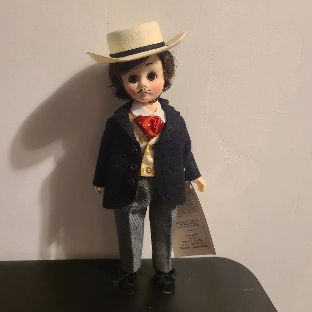 Madame Alexander Rhett Butler Doll Unisex‎ 11in Navy Blue/Grey Vintage